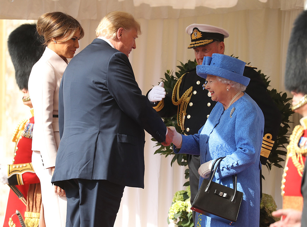 Queen Elizabeth II, Donald Trump, Melania Trump Queen Elizabeth II, Donald Trump, Melania Trump